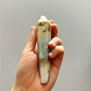 Large Baby Blue Crystal Wand